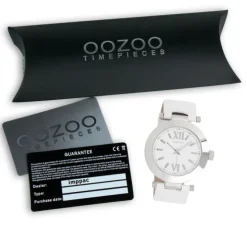 Oozoo Herren Armbanduhr Vintage Series Analog Leder weiß UOC5755A