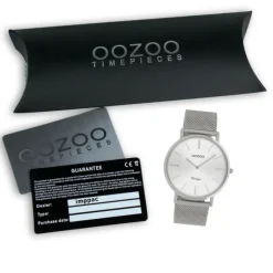 Oozoo Herren Armbanduhr Vintage Series C9905A Analog Edelstahl silber UOC9905A