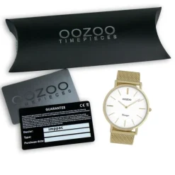 Oozoo Herren Armbanduhr Vintage Series C9908A Analog Edelstahl gold UOC9908A
