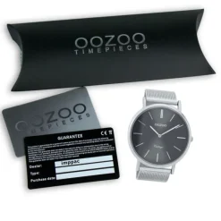 Oozoo Herren Armbanduhr Vintage Series C9936A Analog Edelstahl silber UOC9936A