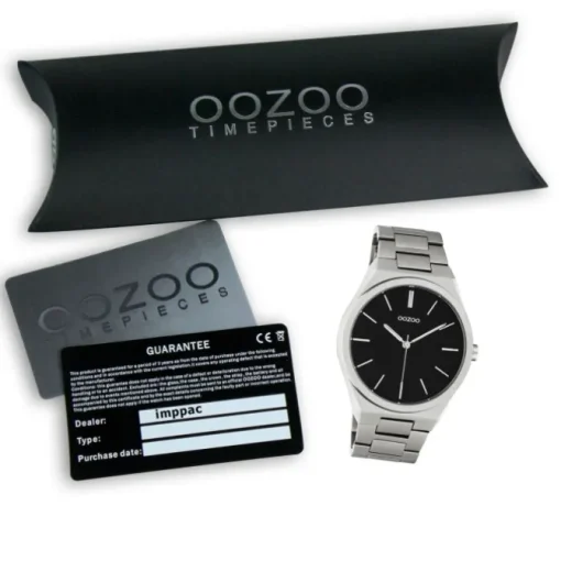 Oozoo Herren Damen Armbanduhr Timepieces C10521 Analog Edelstahl silber UOC10521