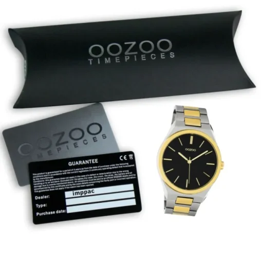 Oozoo Herren Damen Armbanduhr Timepieces C10522 Edelstahl silber gold UOC10522
