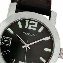 Oozoo Kinder Jugend Armbanduhr JR203 Quarzwerk Leder dunkelbraun UOJR203