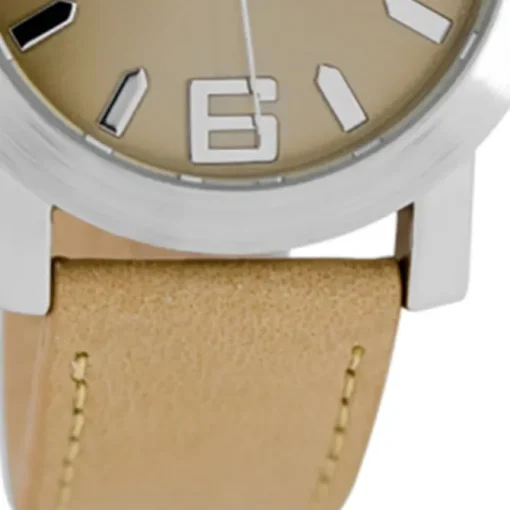 Oozoo Kinder Jugend Armbanduhr JR201 Analog Leder braun beige UOJR201