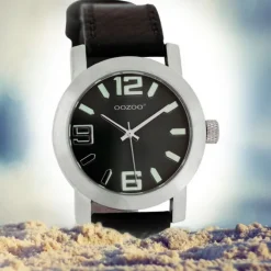 Oozoo Kinder Jugend Armbanduhr JR203 Quarzwerk Leder dunkelbraun UOJR203