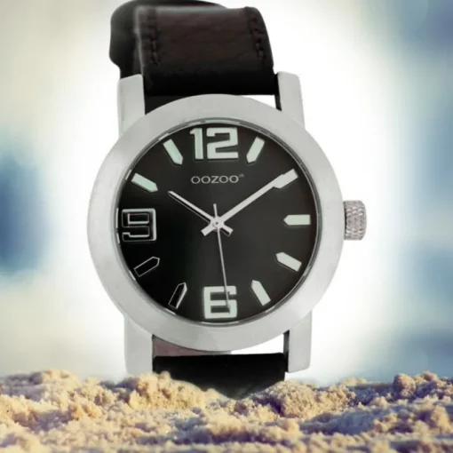 Oozoo Kinder Jugend Armbanduhr JR203 Quarzwerk Leder dunkelbraun UOJR203
