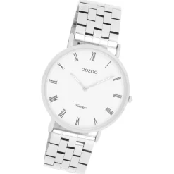 Oozoo Unisex Armbanduhr OOZOO Vintage Analog Edelstahl silber UOC20365