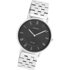 Oozoo Unisex Armbanduhr OOZOO Vintage Analog Edelstahl silber UOC20366
