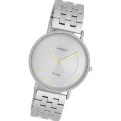 Oozoo Unisex Armbanduhr OOZOO Vintage Analog Edelstahl grau UOC20367
