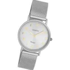 Oozoo Unisex Armbanduhr OOZOO Vintage Series Analog Metall grau UOC20381