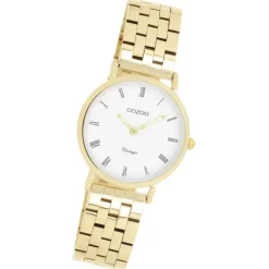 Oozoo Unisex Armbanduhr OOZOO Vintage Analog Edelstahl gold UOC20376