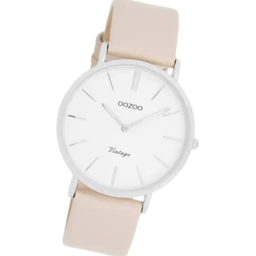 Oozoo Unisex Armbanduhr OOZOO Vintage Series Analog Leder beige UOC20390