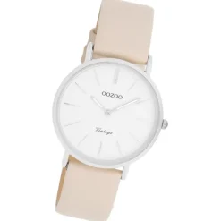 Oozoo Unisex Armbanduhr OOZOO Vintage Series Analog Leder beige UOC20391