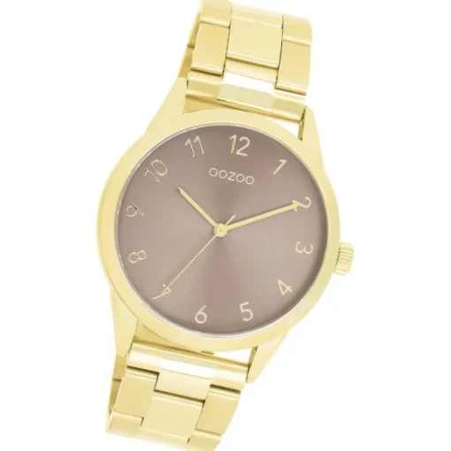Oozoo Unisex Armbanduhr OOZOO Timepieces Analog Edelstahl gold UOC11425