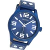 Oozoo Unisex Armbanduhr OOZOO Timepieces Analog Leder blau UOC1092A