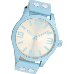 Oozoo Unisex Armbanduhr OOZOO Timepieces Analog Leder blau UOC1094A