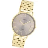 Oozoo Unisex Armbanduhr OOZOO Vintage Analog Edelstahl gold UOC20370