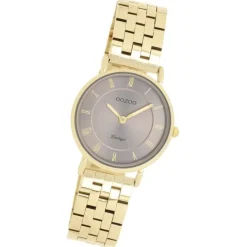 Oozoo Unisex Armbanduhr OOZOO Vintage Analog Edelstahl gold UOC20377
