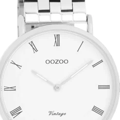 Oozoo Unisex Armbanduhr OOZOO Vintage Analog Edelstahl silber UOC20365