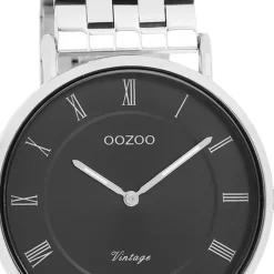 Oozoo Unisex Armbanduhr OOZOO Vintage Analog Edelstahl silber UOC20366