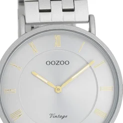 Oozoo Unisex Armbanduhr OOZOO Vintage Analog Edelstahl grau UOC20367