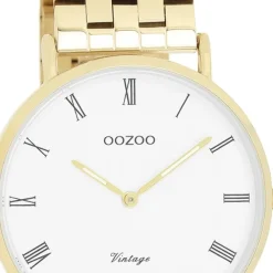 Oozoo Unisex Armbanduhr OOZOO Vintage Analog Edelstahl gold UOC20369