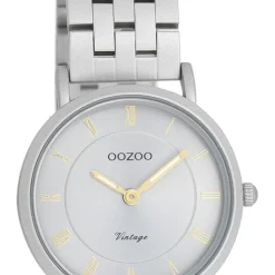 Oozoo Unisex Armbanduhr OOZOO Vintage Analog Edelstahl grau UOC20374