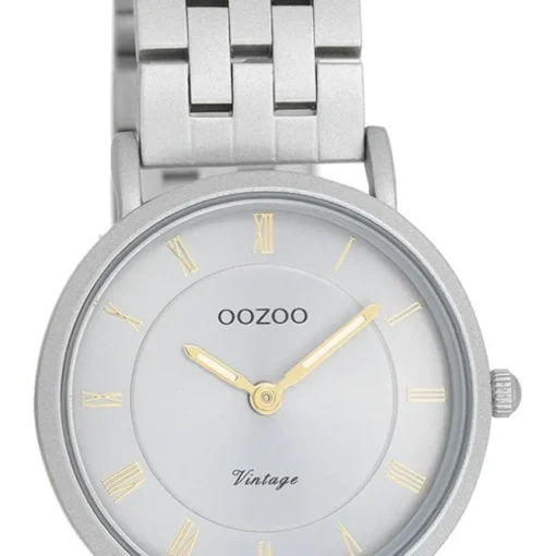 Oozoo Unisex Armbanduhr OOZOO Vintage Analog Edelstahl grau UOC20374