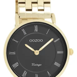 Oozoo Unisex Armbanduhr OOZOO Vintage Analog Edelstahl gold UOC20378