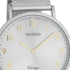 Oozoo Unisex Armbanduhr OOZOO Vintage Series Analog Metall grau UOC20379