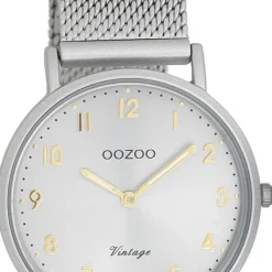 Oozoo Unisex Armbanduhr OOZOO Vintage Series Analog Metall grau UOC20381