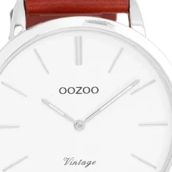 Oozoo Unisex Armbanduhr OOZOO Vintage Series Analog Leder braun UOC20385