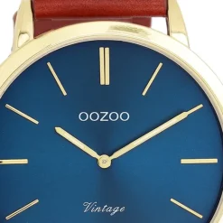 Oozoo Unisex Armbanduhr OOZOO Vintage Series Analog Leder braun UOC20388