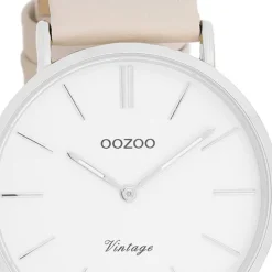 Oozoo Unisex Armbanduhr OOZOO Vintage Series Analog Leder beige UOC20390