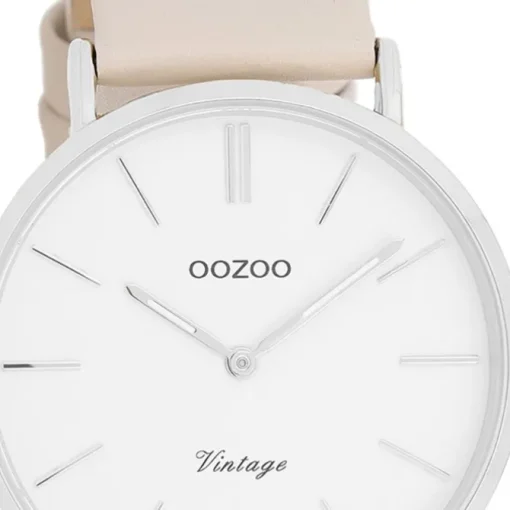 Oozoo Unisex Armbanduhr OOZOO Vintage Series Analog Leder beige UOC20390