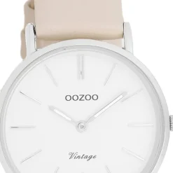 Oozoo Unisex Armbanduhr OOZOO Vintage Series Analog Leder beige UOC20391