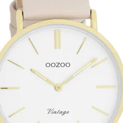 Oozoo Unisex Armbanduhr OOZOO Vintage Series Analog Leder beige UOC20392