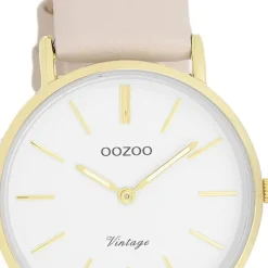 Oozoo Unisex Armbanduhr OOZOO Vintage Series Analog Leder beige UOC20393