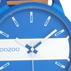 Oozoo Unisex Armbanduhr OOZOO Timepieces Analog Leder blau UOC11442