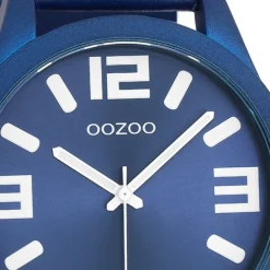 Oozoo Unisex Armbanduhr OOZOO Timepieces Analog Leder blau UOC1092A