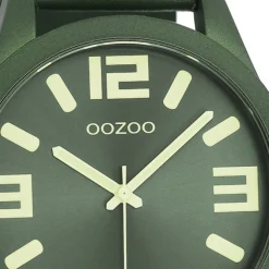 Oozoo Unisex Armbanduhr OOZOO Timepieces Analog Leder grün UOC1093A