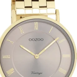 Oozoo Unisex Armbanduhr OOZOO Vintage Analog Edelstahl gold UOC20370