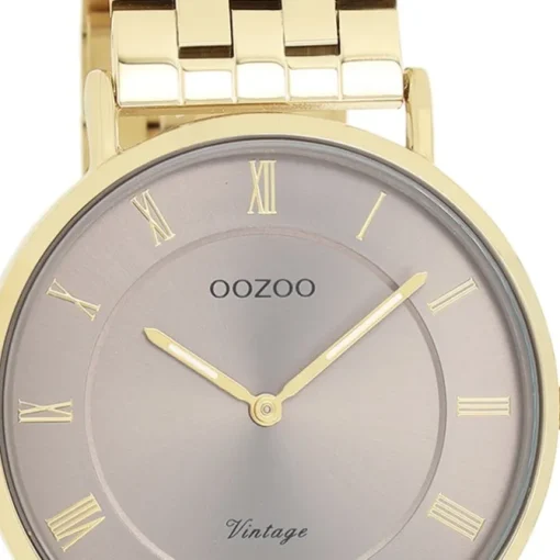 Oozoo Unisex Armbanduhr OOZOO Vintage Analog Edelstahl gold UOC20370