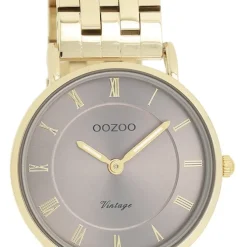 Oozoo Unisex Armbanduhr OOZOO Vintage Analog Edelstahl gold UOC20377