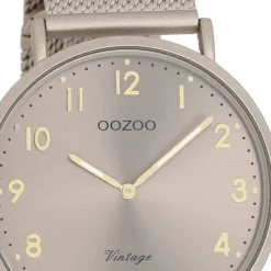Oozoo Unisex Armbanduhr OOZOO Vintage Series Analog Metall beige UOC20380