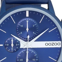 Oozoo Unisex Armbanduhr OOZOO Timepieces Analog Leder blau UOC11437
