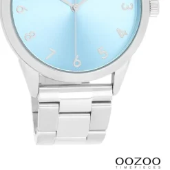 Oozoo Unisex Armbanduhr OOZOO Timepieces Analog Edelstahl silber UOC11423