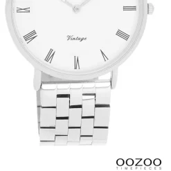 Oozoo Unisex Armbanduhr OOZOO Vintage Analog Edelstahl silber UOC20365