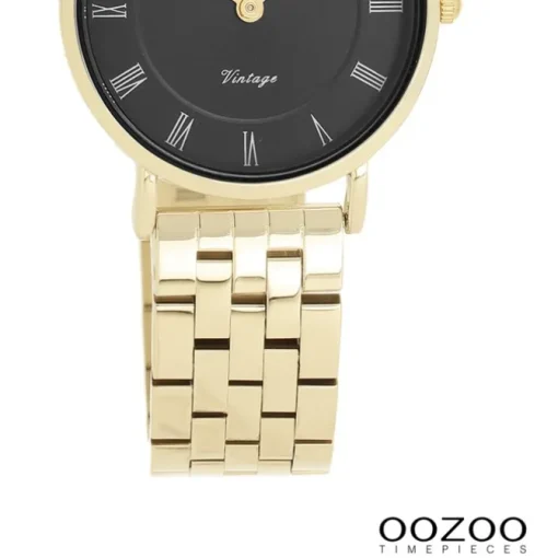 Oozoo Unisex Armbanduhr OOZOO Vintage Analog Edelstahl gold UOC20378
