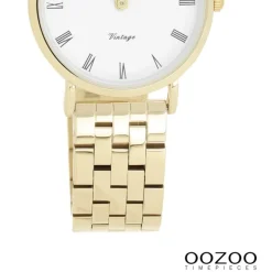 Oozoo Unisex Armbanduhr OOZOO Vintage Analog Edelstahl gold UOC20376